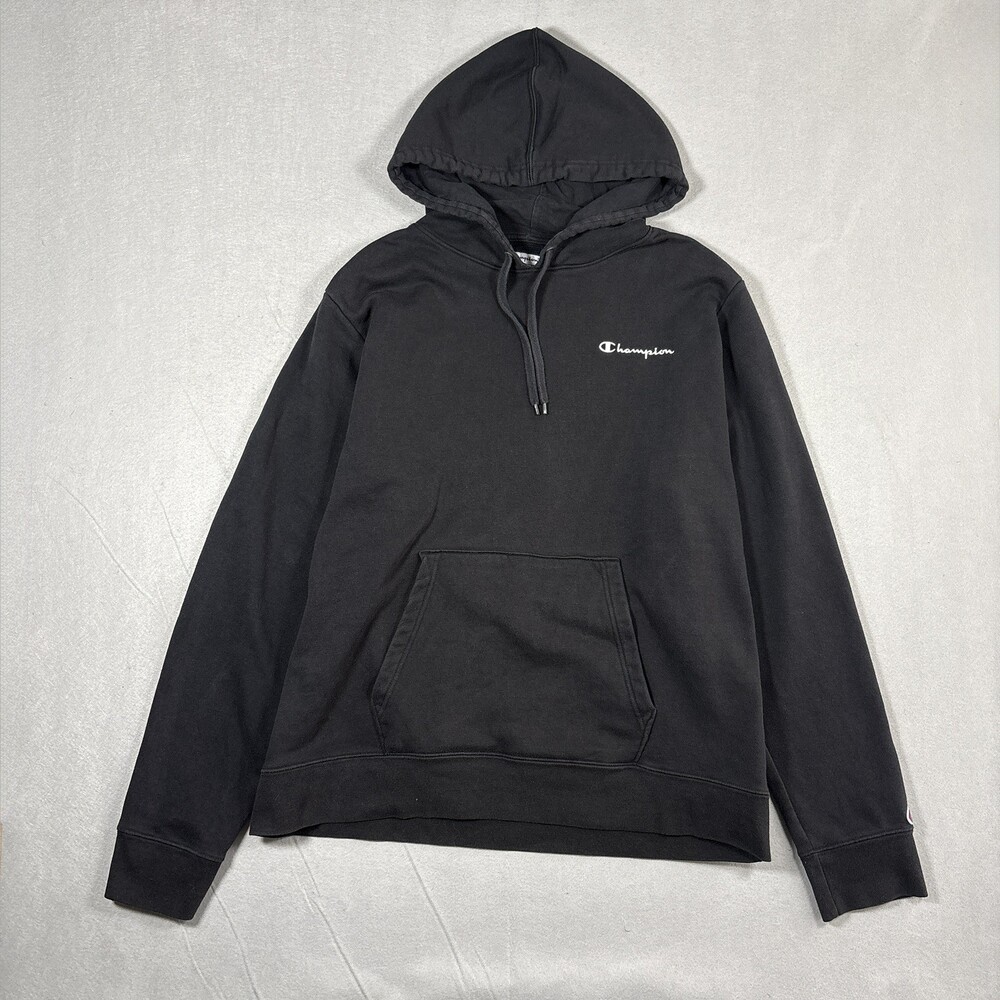 Champion Men's Size XL Black Hoodie Pullover Sweater Athletic Sweatshirt